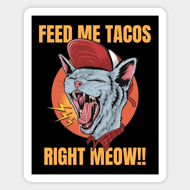 Tacocat - Funny Taco Lover Magnet by sqwear